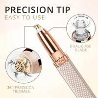 1pc Recargable Afeitadora De Cejas Y Cabello Con Luz LED Elimina Pelo Fino Y Dolorosamente Piel Facial Labios Y Cejas - details 2