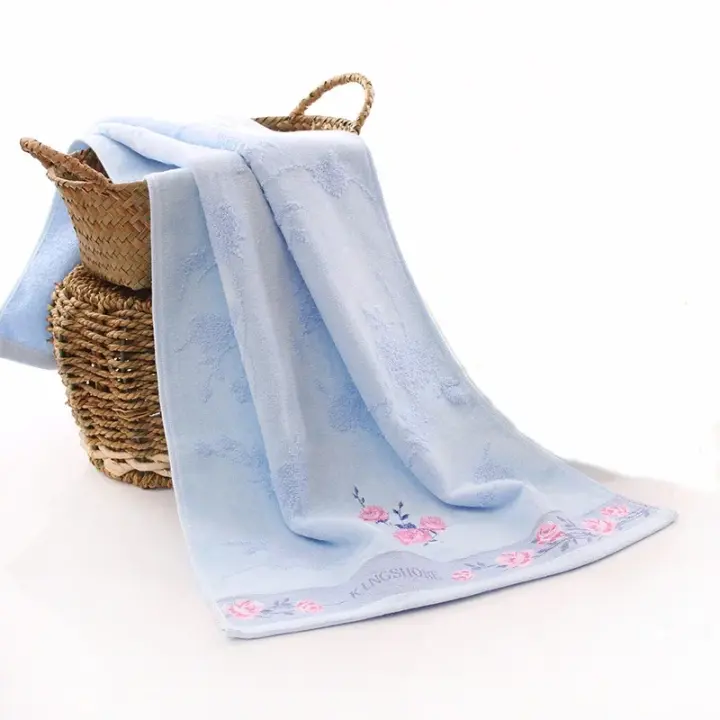 Toallas de algodón 100% de alta calidad para Hotel, juego de toallas de baño de secado rápido, suaves y absorbentes, de lujo, bordadas - 1