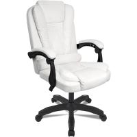 cómodo con Ruedas ergonómico reclinable Piel sintética Acolchado y Giratorio. para Escritorio Oficina - details 0