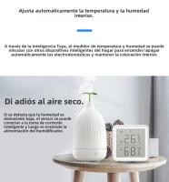 Termómetro Digital Inteligente para Interior, Sensor de Humedad y Temperatura con Bluetooth/WiFi, Compatible con Alexa y Google Home, Pantalla LCD, Monitor Ambiental para Hogar/Oficina, Integración Tuya/Smart Life (Blanco) - details 2
