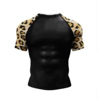 MMA Rashguard brasileño Jiu-jitsu alta elasticidad 3D impreso de talla grande para hombre Camiseta deportes de combate de secado rápido transpirable - details 7