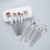 Cangzhou juego completo de 14 pinceles de maquillaje por primera vez, juego de pinceles de rubor en polvo suelto para cabello suave, pincel de sombra de ojos y nariz transfronterizo, herramientas de belleza - details 11