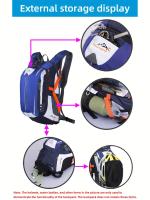 Mochila de gran capacidad 18L Multiusos para senderismo, escalada en montaña, ciclismo todo terreno - Correa ajustable, red para casco incluida, múltiples compartimentos para organización, diseño transpirable con correa de pecho ajustable, incluye silbato - details 5