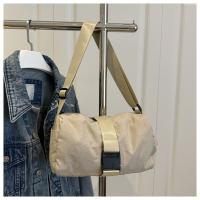 Bolso cruzado coreano de moda para hombre y mujer, bolso de hombro ligero con hebilla de alta capacidad, bolso de viaje ajustable de Color sólido - details 5