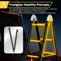 Escalera Telescópica de Aluminio de 5m Portátil, Desmontable, Antideslizante, Extensible, Multiusos, Carga de 150kg Mejoras del Hogar y Herramientas - details 61