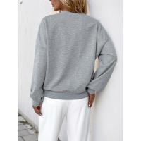 Nueva sudadera informal holgada, elegante blusa hueca para mujer, jersey de cuello redondo para promoción - details 2