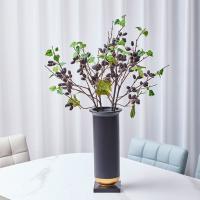 Ramas artificiales de morera de plástico, elegantes ramas de frutas de frambuesa hechas a mano, plantas falsas flexibles, tienda de Hotel - details 13