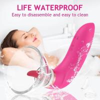 Embalaje privado SEXY Mujer Clit Sucker Vibrador Juguete sexual Potente mamada Succión Estimulación del pezón Lamer Coño Masaje Masturbador Punto G - details 4