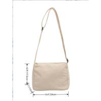 Bolso bandolera de gran capacidad 2023 nuevo modo femenino Simple banlieue messenger sac fourre-tout noir sacs à main et sacs à main - details 28