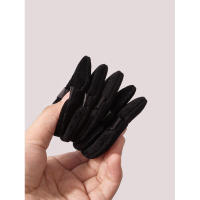 5 uds. De maquillaje de hojaldre Triangular negro grande y polvo suelto, herramienta de base de esponja de felpa suave para cosméticos - details 5