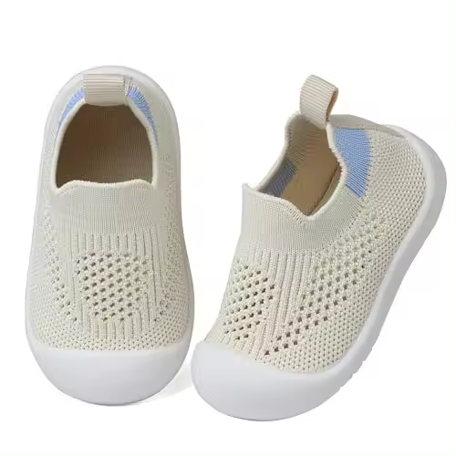 Zapatillas de Entrenamiento para Bebé Pisadas Seguras Suela Suave de Algodón, Antideslizante para Pisadas Interiores - 1