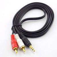 Cable de Audio para teléfonos, divisor de Cable de Audio, adaptador estéreo de música de 3,5mm a 2 RCA macho, adaptador de línea auxiliar de Audio, conector Jack - details 4