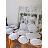 Blanco Retro ins postre plato Underglaze Color cerámica plato vegetal hogar restaurante Pasta plato Premium - details 1