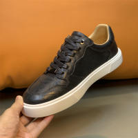 Zapatos casuales de cuero vacuno rayado a mano de alta gama para hombre - details 8
