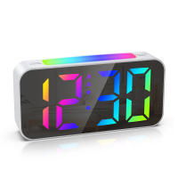 ORIA-reloj despertador Digital con luz nocturna para el hogar y la Oficina, relojes coloridos LED RGB, los mejores regalos - details 7