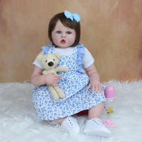 Muñeca de bebé Reborn de silicona hecha a mano, juguete de princesa realista, 60 CM, 24 pulgadas - details 0