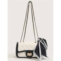 Mochila de lujo de alta calidad para mujer, bolso cruzado con cadena con textura de nicho blanco de alta calidad, nueva moda 2023 - details 0