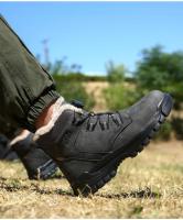 Botas de seguridad para el trabajo para hombre y mujer, zapatos de seguridad protectores impermeables para otoño e invierno, zapatos de trabajo ligeros con punta de acero, talla 47 48 - details 16