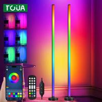 RGB LED Floor Lamp Remote APP Control Music Sync Corner Lighting Timer Smart Modern Mood Standing Lamp for Bedroom Living Room - details 0