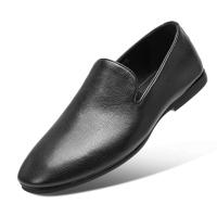 Nuevo diseño de zapatos para hombre adecuado, zapatos casuales de cuero negro, zapatos de conducción de lujo antideslizantes - details 0