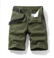 Pantalones Cortos de Verano para Hombre Bermudas Holgadas de Lujo, Color Caqui, Algodón 2023, Cargo Casual de Alta Calidad - details 7