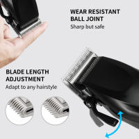 Cortadora eléctrica ajustable digital LCD, kit de corte de pelo profesional inalámbrico recargable, recortadora de barba y pelo, iones de litio - details 0
