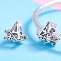 Dijes de letras de Plata de Ley 925 para pulseras Pandora, cuentas iniciales del alfabeto, regalo de joyería para mujer - details 1
