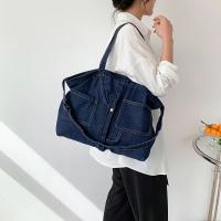 Bolso de Hombro de Diseño Simple en Mezclilla, Bolso de Gran Capacidad que Combina con Todo, Bolso Versátil para Mujer - details 2