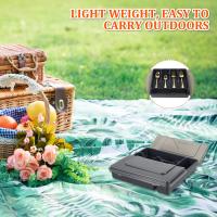 Organizador De Cuchillería Para Gabinetes Portátil Caja De Almacenamiento De Cuchillería Con Tapa Transparente a Prueba De Polvo Y Desechos Estilo Clásico Medidas 31x30.5x5cm - details 6
