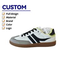Zapatos de cuero deportivos para correr de primavera para hombre de marca, zapatos informales de moda con tacón plano para caminar lento - details 0
