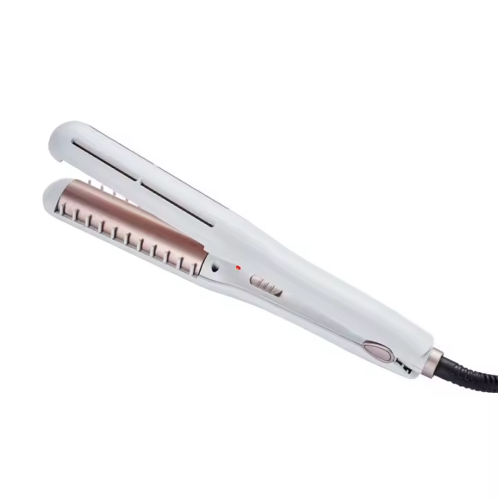 Alisador de Cabello Eléctrico de Doble Propósito Férula para Cabello Liso y Rizado, Sin Costuras, Adiós a la Caída de Aceite - 1