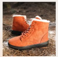 Botas de nieve cálidas antideslizantes para mujer, botines impermeables al aire libre, zapatos de senderismo de piel, zapatillas de felpa con cordones, Invierno - details 20