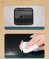 Bolsa de maquillaje LED inteligente con espejo y compartimentos para mujer, estuche de cosméticos de viaje de cuero PU resistente al agua, novedad - details 8
