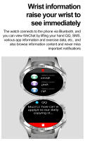 HK4-reloj inteligente con pantalla táctil AMOLED, Smartwatch con detección de ritmo cardíaco, función NFC, respiración constante, entrenamiento, 2024 - details 16