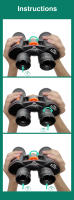 Prismáticos impermeables para actividades al aire libre, Prisma HD BAK4 para una visión clara de animales, canoa y juegos deportivos, 20X - details 15