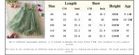 Vestido de malla para niña, niña de verano cubierto con bordado de flores, malla con tirantes verdes, vestido de princesa de playa - details 0