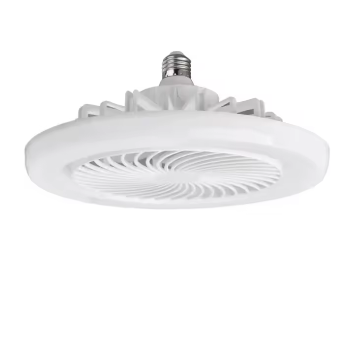 Bombilla LED con ventiladores de techo, Base convertidora E27 silenciosa, 220V,6000K, no regulable - 1