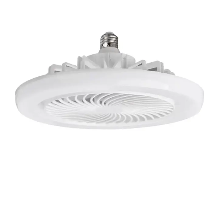 Bombilla LED con ventiladores de techo, Base convertidora E27 silenciosa, 220V,6000K, no regulable - 1