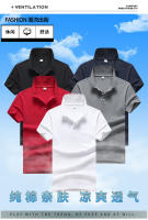 Tiktok POLO camisa de los hombres 2025 novedad de verano cuello sólido Casual algodón transpirable negocios camiseta de manga corta - details 2