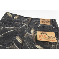 Pantalones capri para hombre con diamantes cortados en llamas de moda superior en 2025, pantalones vaqueros casuales de hip-hop para parejas, pantalones cortos lavados de calle americana para deportes de verano al aire libre - details 3