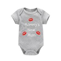 Ropa De bebé recién nacido, ropa De manga corta para niño, nuevo diseño De hombre para mamá, peleles De algodón 100%, disfraces De bebé negros - details 6