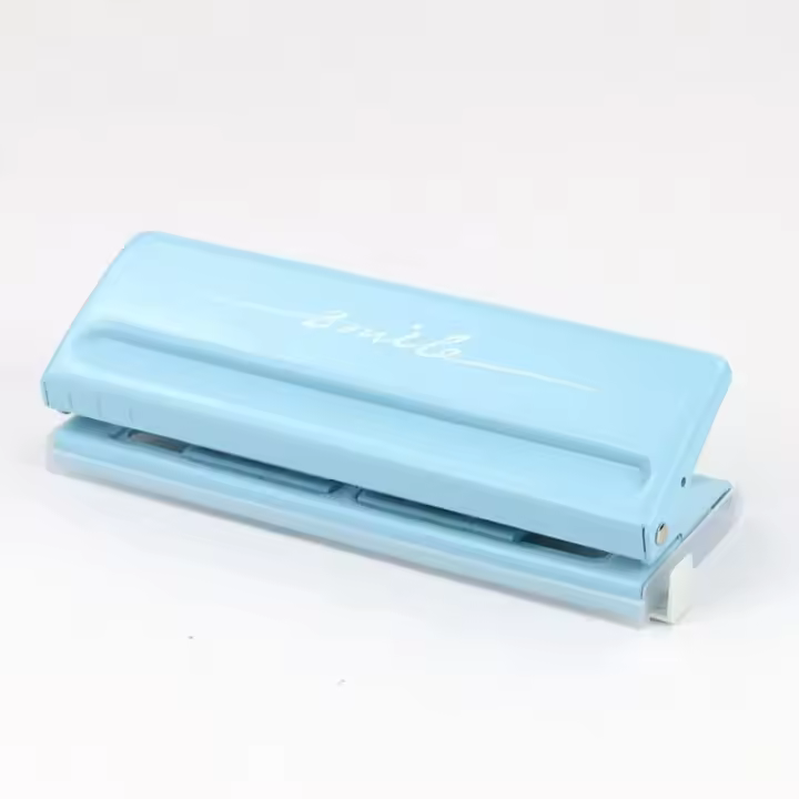 Perforadora de hojas sueltas de Metal para álbum de recortes, Color negro, A4, A5, A6, 6 agujeros, Color ajustable, una sola página, papelería de oficina - 1