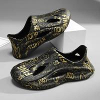 Zapatillas verano casa de los hombres antideslizante desgaste exterior moda nuevas sandalias al aire libre playa resistente al desgaste de una palabra - details 2