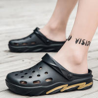 Zuecos informales para hombre, sandalias de moda de lujo, zapatos de jardín, zapatillas de playa al aire libre, calzado Masculino - details 15