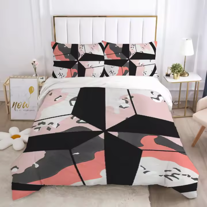 Juego de Ropa de Cama de Doble Acolchado Funda de Oso, Edredón, Funda de Almohada Tamaño Rey - 1