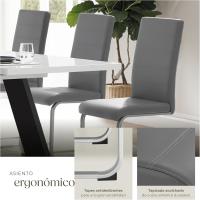 Juego de Sillas de Terciopelo Sillas de Comedor Ergonómicas Versátiles - details 48