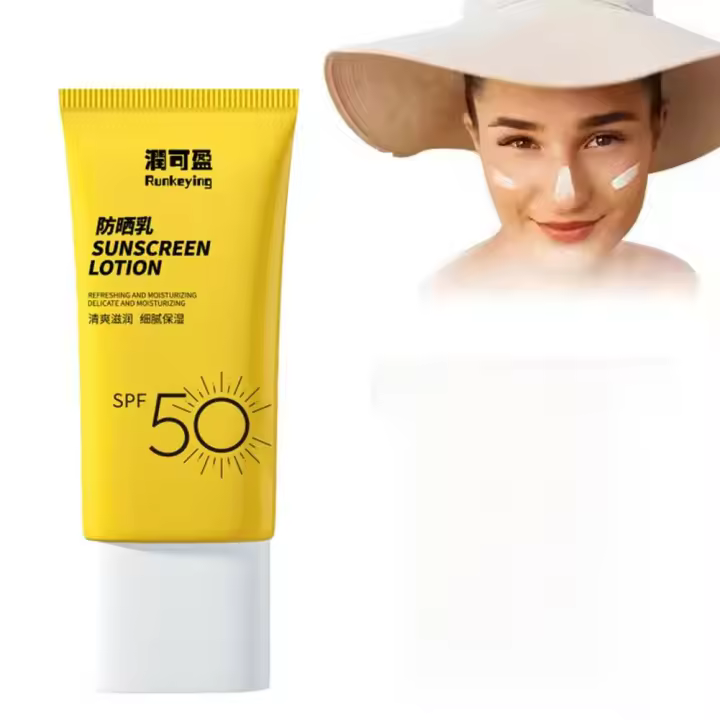Crema de Protección Solar SPF50 Protección Duradera A Prueba de Sudor Hidratante Blanqueador Facial - 1