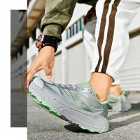 Nuevos zapatos de suela gruesa para hombre, calzado deportivo de moda para correr con absorción de impactos - details 16