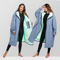 Bata cambiadora de Surf impermeable Unisex, Abrigo con capucha para playa, piscina, Anorak - details 4