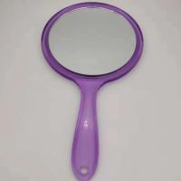 Espejo de mano de doble cara, espejo de aumento 3x, mango de plástico transparente, espejo redondo para extensión de pestañas, herramientas de belleza - details 1